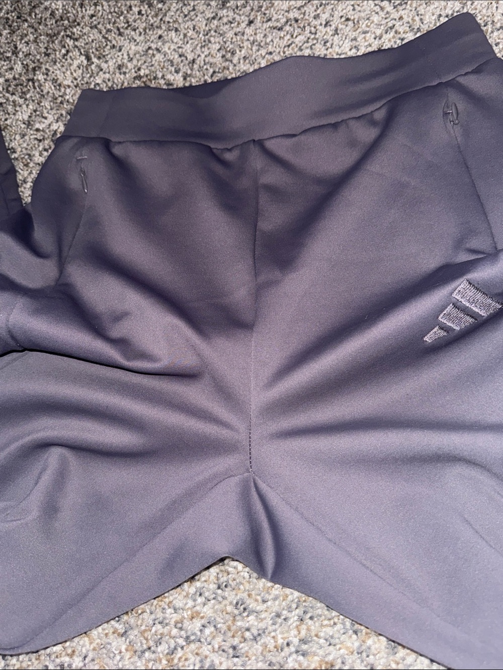 adidas Gray Wide-Leg Women's Pants with Subtle Logo - Picture 6 of 11